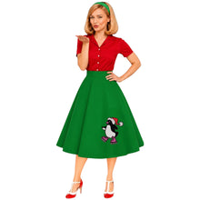 Load image into Gallery viewer, Christmas Roller Skating Penguin Skirt