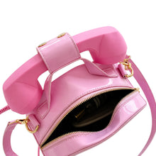 Load image into Gallery viewer, Retro Telephone Handbag that actually works as a phone! available in 8 colours (Pre Order)