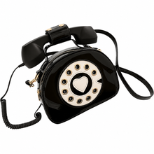 Load image into Gallery viewer, Retro Telephone Handbag that actually works as a phone! available in 8 colours (Pre Order)