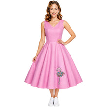 Load image into Gallery viewer, Flamingo V Neck Dress
