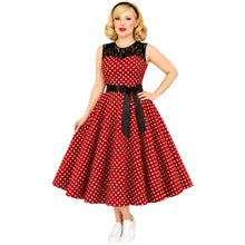 Load image into Gallery viewer, Lace and Polka Dot Vintage Dress, choose from 5 Colours