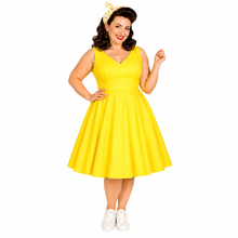 Load image into Gallery viewer, V Neck Retro Vintage Dress available in 9 colours