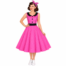 Load image into Gallery viewer, Vintage Peter Pan Collar and Button Dress choose from 4 prints