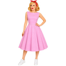 Load image into Gallery viewer, Vintage Boat Neck Retro Dress Available in 8 Colours