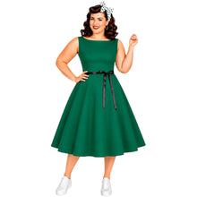 Load image into Gallery viewer, Vintage Boat Neck Retro Dress Available in 8 Colours
