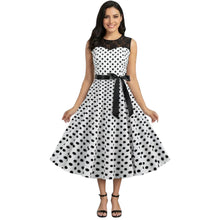 Load image into Gallery viewer, Lace and Polka Dot Vintage Dress, choose from 5 Colours