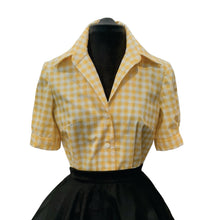 Load image into Gallery viewer, Gingham Classic Retro Blouse