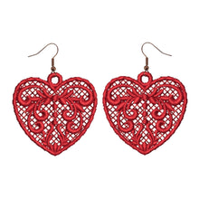Load image into Gallery viewer, Love Heart Valentine's Earrings