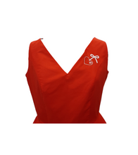 Load image into Gallery viewer, Love Heart Dress with V Neckline and Heart Pockets