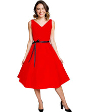 Load image into Gallery viewer, V Neck Retro Vintage Dress available in 9 colours