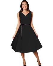 Load image into Gallery viewer, V Neck Retro Vintage Dress available in 9 colours