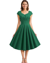 Load image into Gallery viewer, Sweetheart Neckline Vintage Inspired 50s 60s Dress