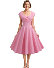 Load image into Gallery viewer, Sweetheart Neckline Vintage Inspired 50s 60s Dress