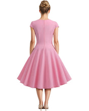 Load image into Gallery viewer, Sweetheart Neckline Vintage Inspired 50s 60s Dress