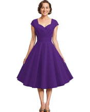 Load image into Gallery viewer, Sweetheart Neckline Vintage Inspired 50s 60s Dress