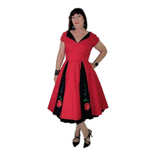 Load image into Gallery viewer, Scarlett Rose Red and Black Dress