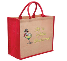 Load image into Gallery viewer, It's a White Christmas Tote Bag, available in 4 colours