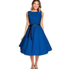 Load image into Gallery viewer, Vintage Boat Neck Retro Dress Available in 8 Colours