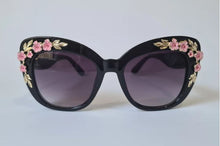 Load image into Gallery viewer, Black Cherry Blossom Sunglasses