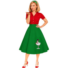 Load image into Gallery viewer, Festive Snowman sitting in a Wine Glass Skirt

