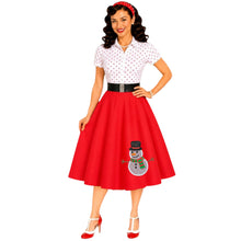 Load image into Gallery viewer, Christmas Snowman Skirt, available in 3 colours
