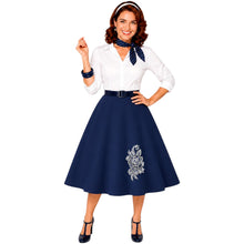 Load image into Gallery viewer, White Lace Rose Skirt
