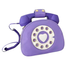 Load image into Gallery viewer, Retro Telephone Handbag that actually works as a phone! available in 8 colours (Pre Order)
