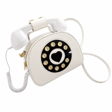 Load image into Gallery viewer, Retro Telephone Handbag that actually works as a phone! available in 8 colours (Pre Order)

