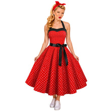 Load image into Gallery viewer, Retro Halterneck Dress, choose from 4 prints

