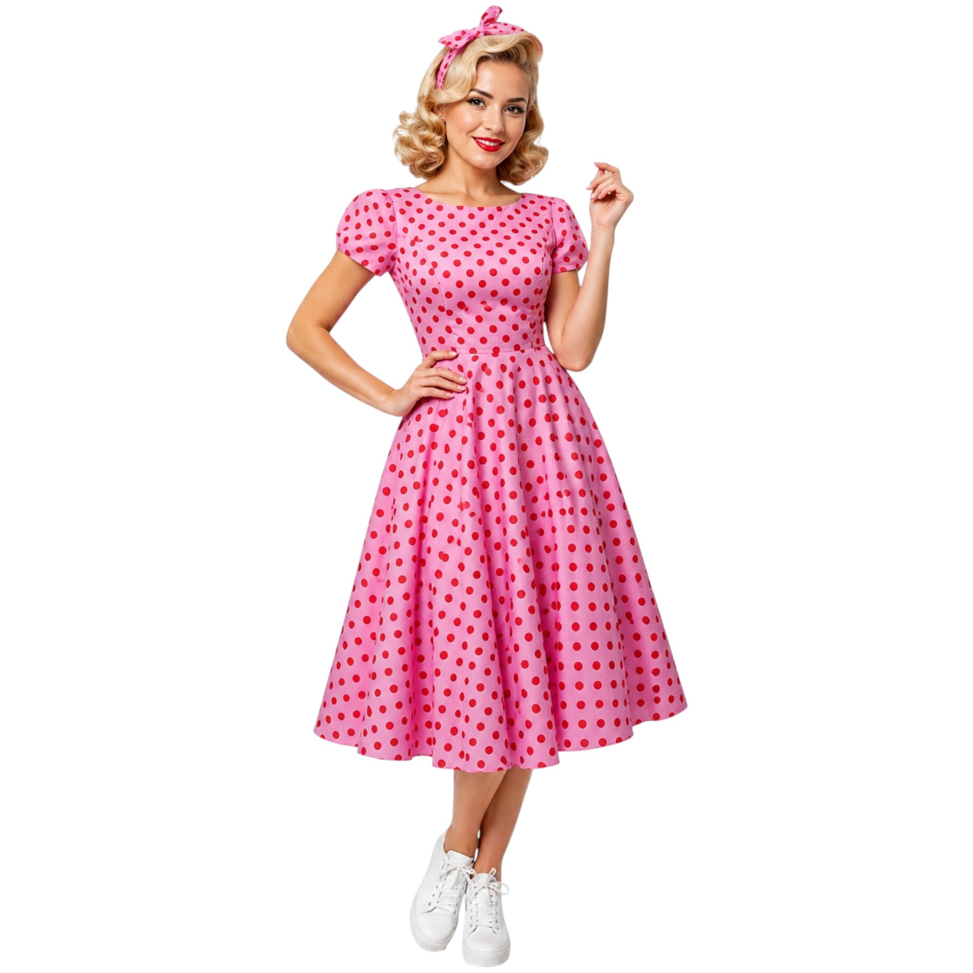 Strawberry Shortcake Dress with Petal Sleeves  JK Retro Dresses