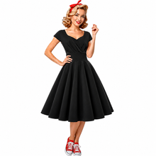 Load image into Gallery viewer, Sweetheart Neckline Vintage Inspired 50s 60s Dress
