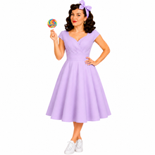 Load image into Gallery viewer, Sweetheart Neckline Vintage Inspired 50s 60s Dress
