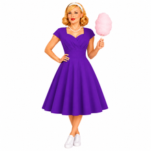 Load image into Gallery viewer, Sweetheart Neckline Vintage Inspired 50s 60s Dress
