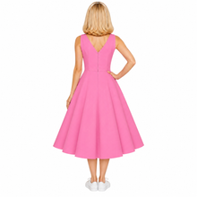 Load image into Gallery viewer, V Neck Retro Vintage Dress available in 9 colours
