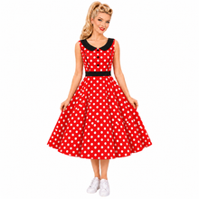 Load image into Gallery viewer, Vintage Peter Pan Collar and Button Dress choose from 4 prints
