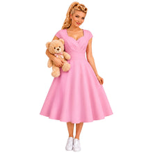 Load image into Gallery viewer, Sweetheart Neckline Vintage Inspired 50s 60s Dress
