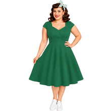 Load image into Gallery viewer, Sweetheart Neckline Vintage Inspired 50s 60s Dress
