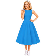 Load image into Gallery viewer, Vintage Boat Neck Retro Dress Available in 8 Colours
