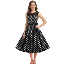 Load image into Gallery viewer, Lace and Polka Dot Vintage Dress, choose from 5 Colours
