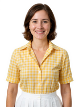 Load image into Gallery viewer, Gingham Classic Retro Blouse
