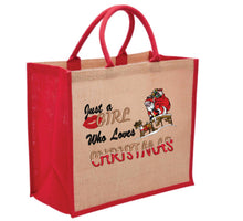 Load image into Gallery viewer, Just a girl that Loves Christmas Tote Bag, Available in 3 Colours
