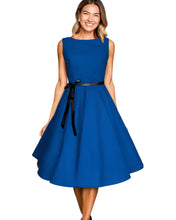 Load image into Gallery viewer, Vintage Boat Neck Retro Dress Available in 8 Colours
