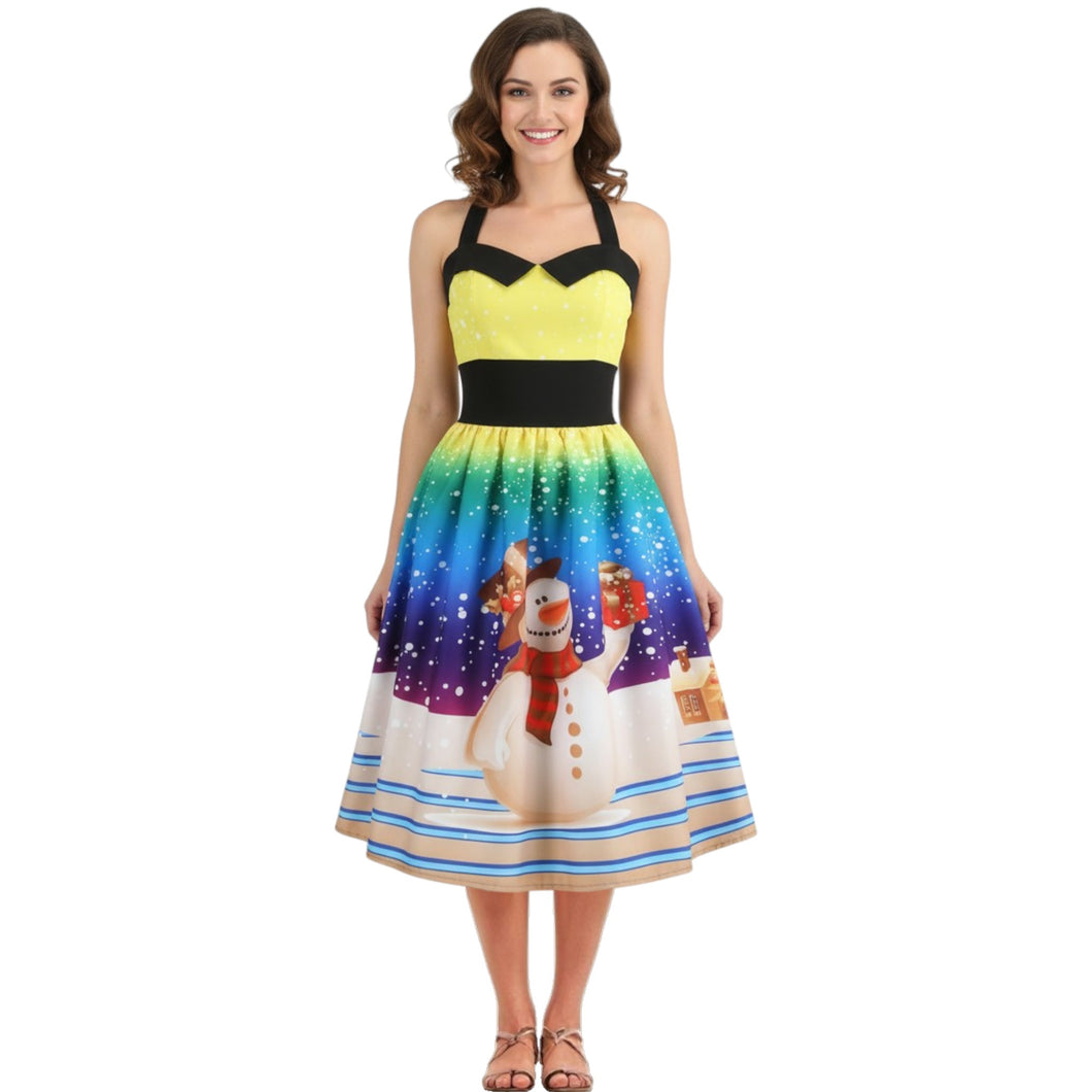 Vintage Style Halterneck Dress
