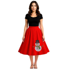 Load image into Gallery viewer, Christmas Snowman Skirt, available in 3 colours
