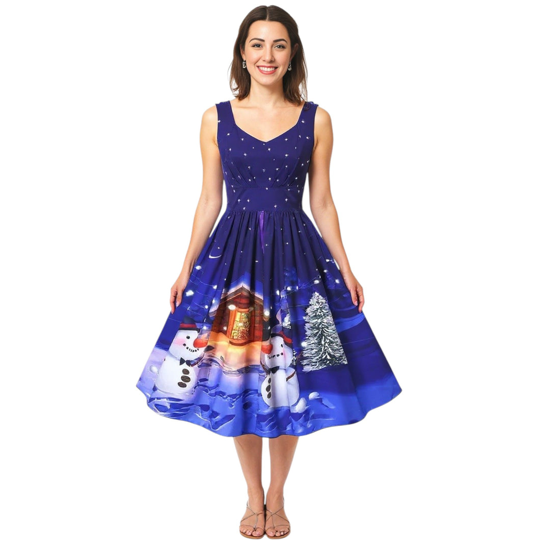 Christmas Snowman Dress