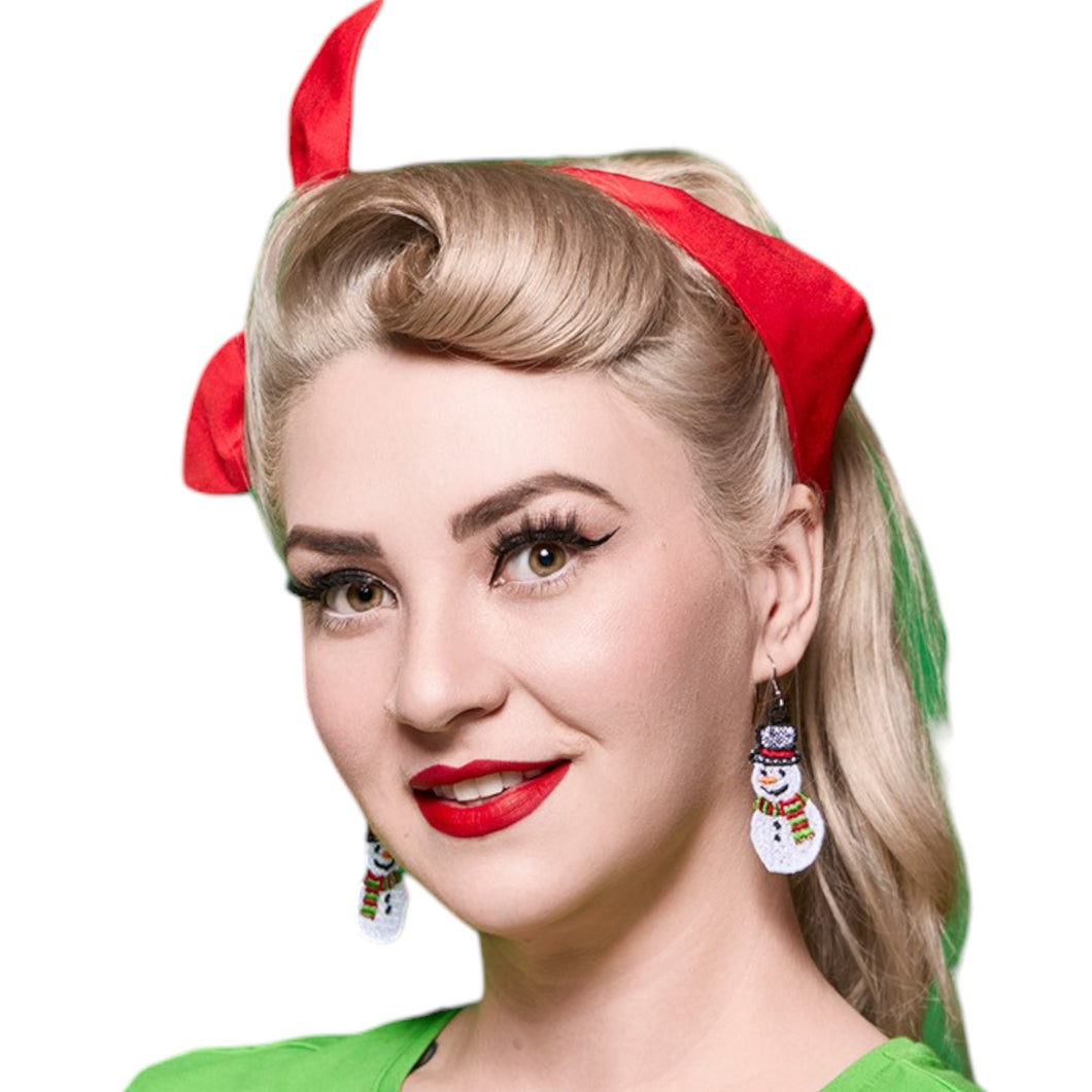 Snowman Earrings