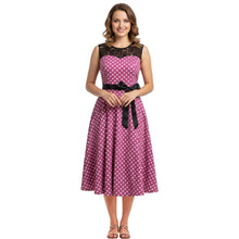Load image into Gallery viewer, Lace and Polka Dot Vintage Dress, choose from 5 Colours
