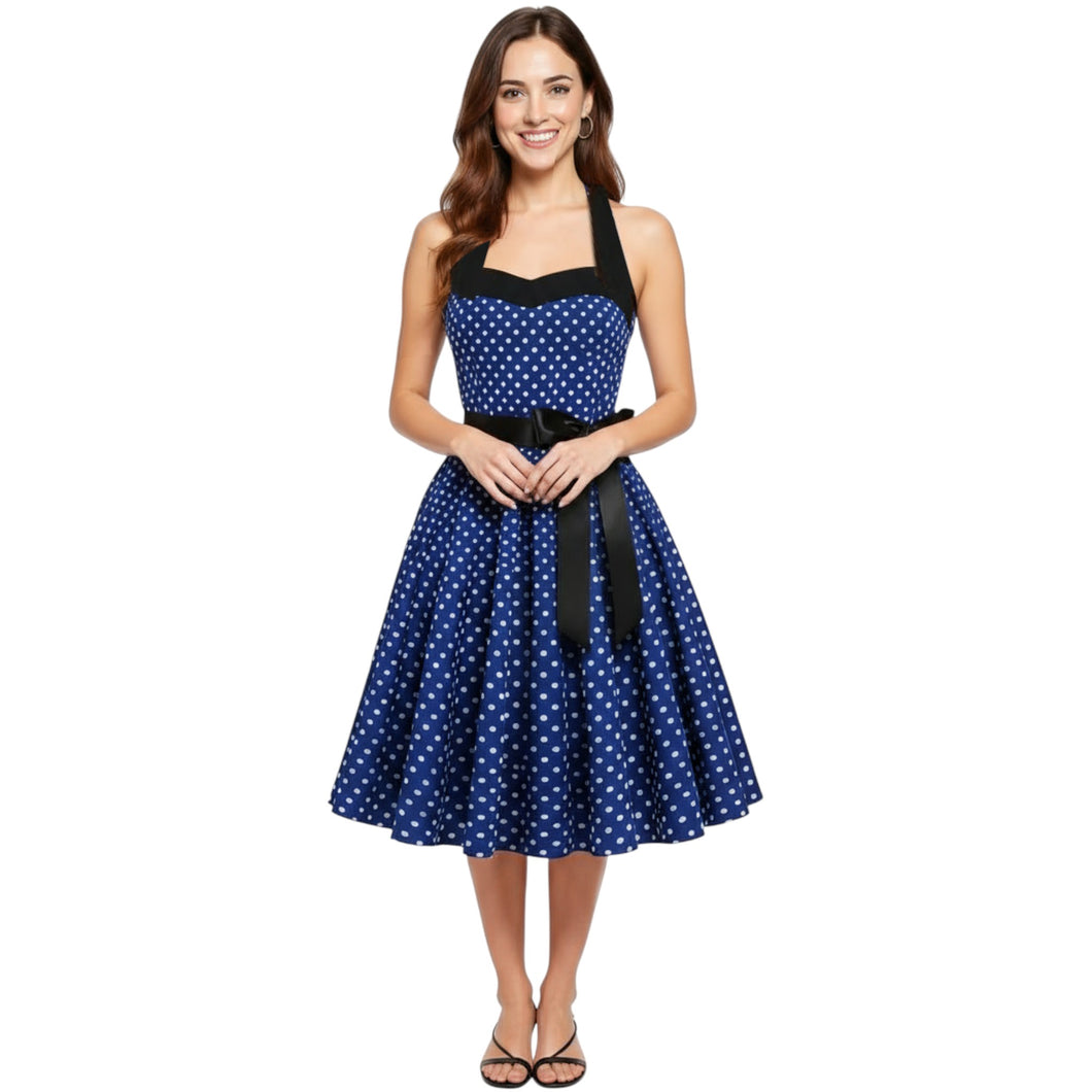 Retro Halterneck Dress, choose from 4 prints