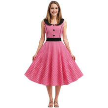Load image into Gallery viewer, Vintage Peter Pan Collar and Button Dress choose from 4 prints
