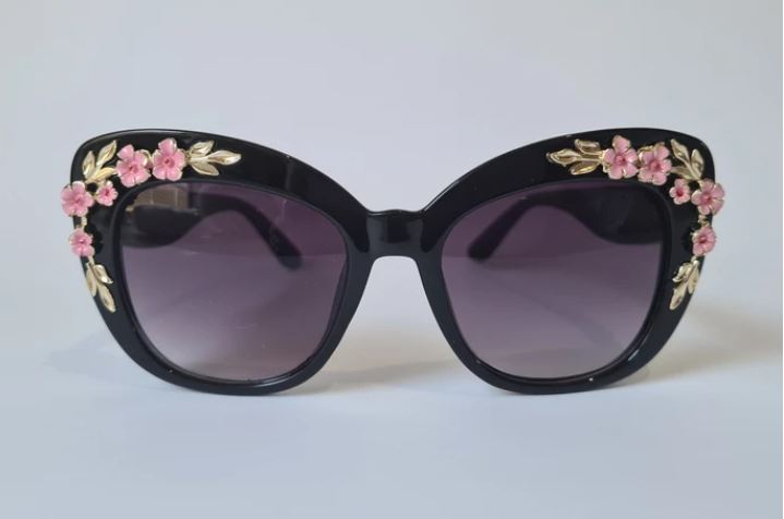 Black Cherry Blossom Sunglasses